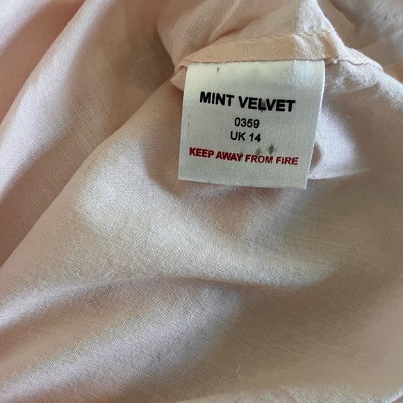 Mint Velvet Blush Pink Camisole Size UK14 Strappy Cotton/silk - Picture 3 of 4